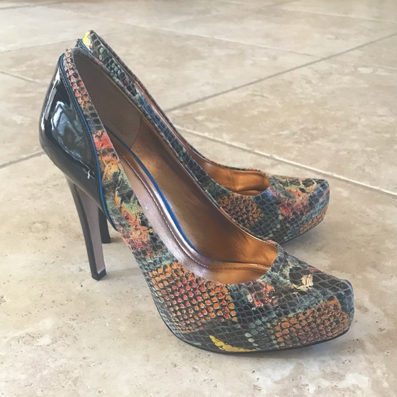 BCBGENERATION colorful python heels - Picture 1 of 6